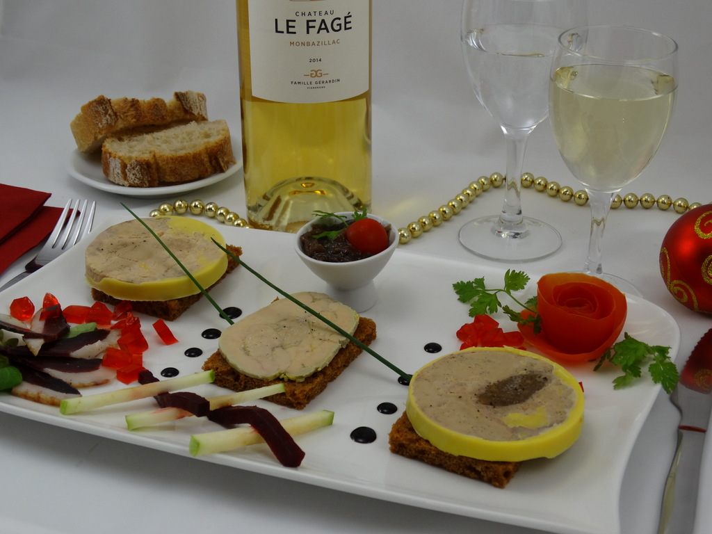 Présentation du foie gras à l'assiette - Idées de dressage original